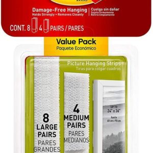 Command™ Medium and Large Picture Hanging Strips Value Pack 24