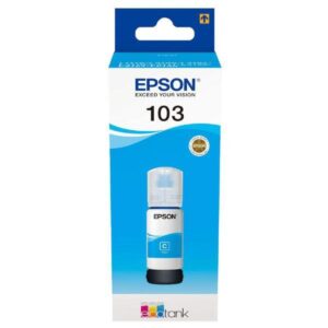 Original Epson C13T00S24A10 (103) Ink Bottle Cyan 4.5K Pages 70ml