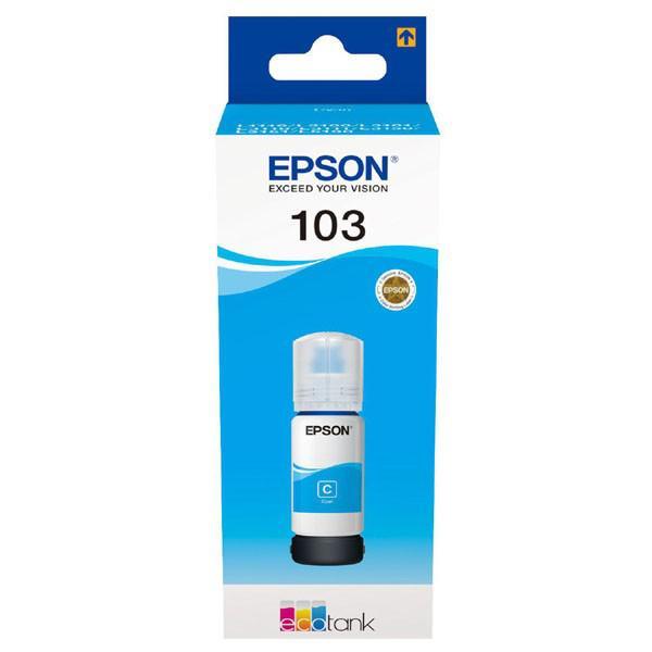 Original Epson C13T00S24A10 (103) Ink Bottle Cyan 4.5K Pages 70ml