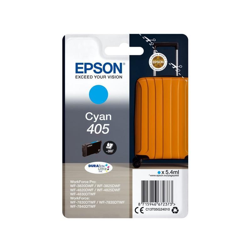Original Epson 405 Cyan Ink Cartridge C13T05G24010