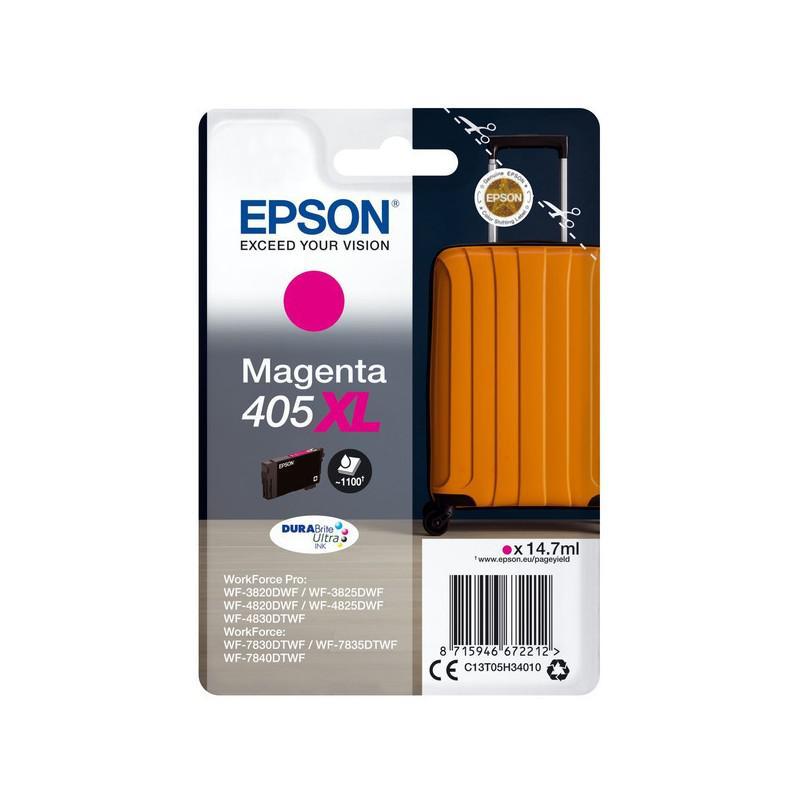 Original Epson 405XL High Capacity Magenta Ink Cartridge C13T05H34010
