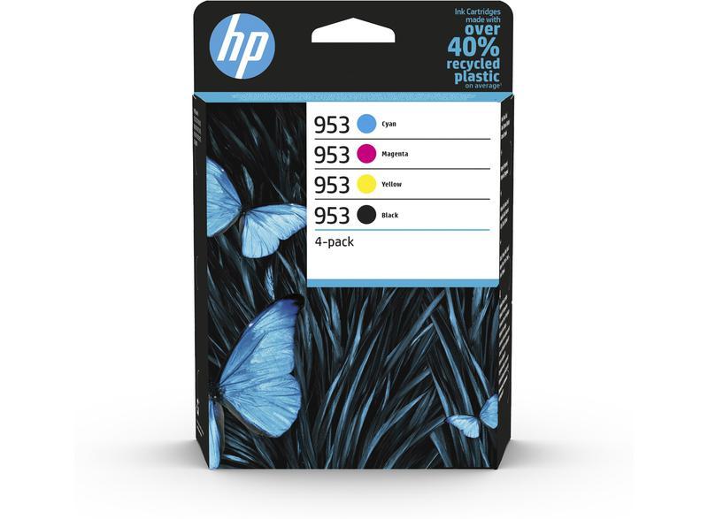 Original HP 953 4 Colour CMYK Original Ink Cartridge Multipack 6ZC69AE