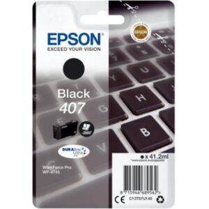 Original Epson 407 Black Ink Cartridge C13T07U140