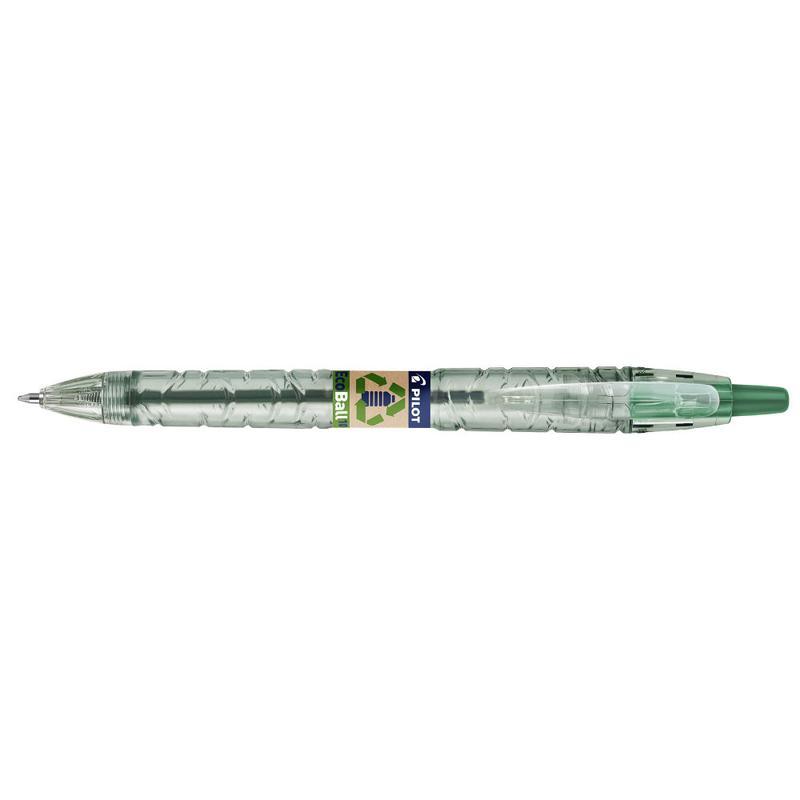 Pilot B2P Ecoball Ballpoint Pen BEGREEN Medium Green 1.0mm (10)