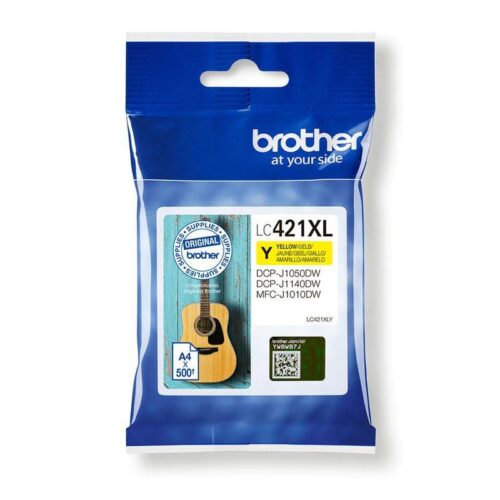 Original Brother LC421XLY High Capacity Yellow Ink Cartridge