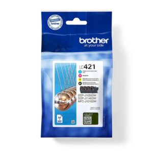 Original Brother LC421VAL BK/C/M/Y Original Multipack Standard Capacity Ink Cartridges
