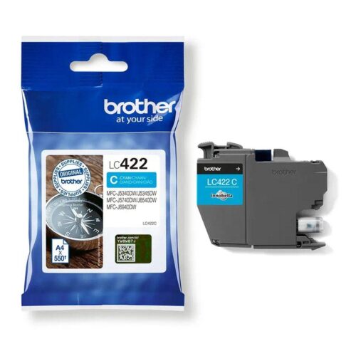 Original Brother LC422C Cyan Ink Cartridge