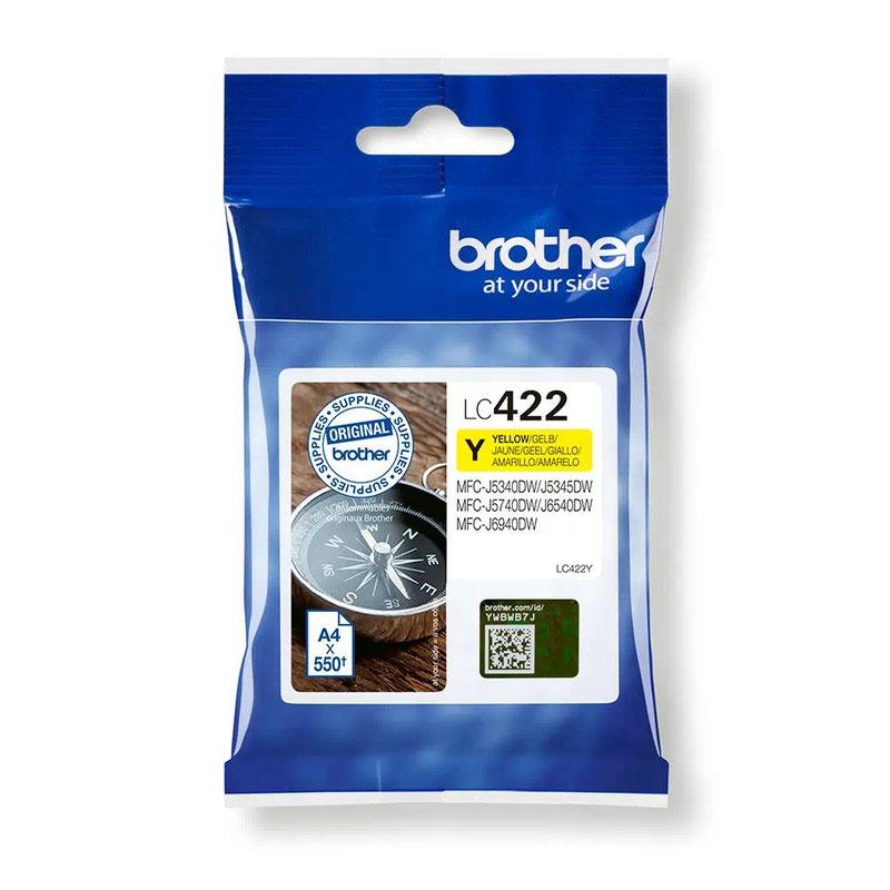 Original Brother LC422Y Yellow Ink Cartridge