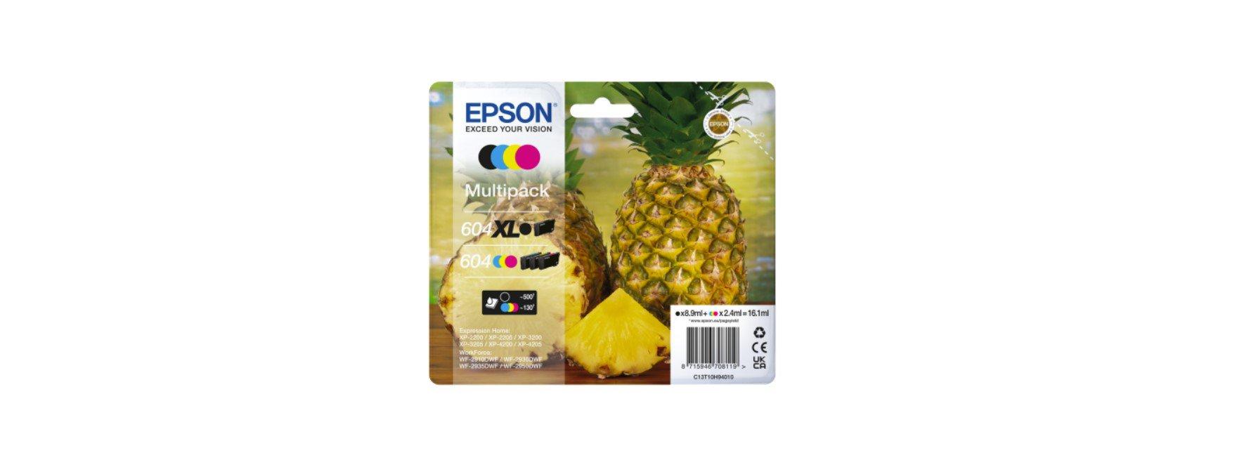 Original Epson 604XL 4 Colour Original Ink Cartridge Multipack C13T10H94010