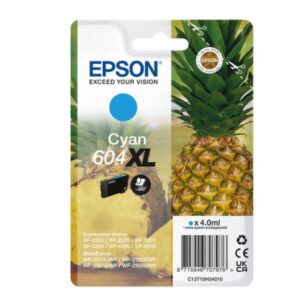 Original Epson 604XL High Capacity Cyan Original Ink Cartridge C13T10H24010