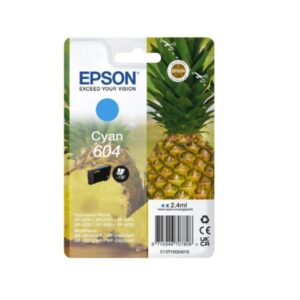 Original Epson 604 (C13T10G24010) Cyan Original Standard Caoacity Ink Cartridge (Pineapple)