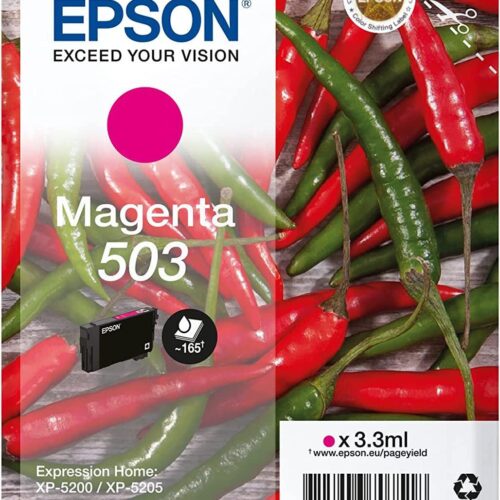 Original Epson C13T09Q34010 503 Ink Cartridge Magenta 165 Pages 3.3ml