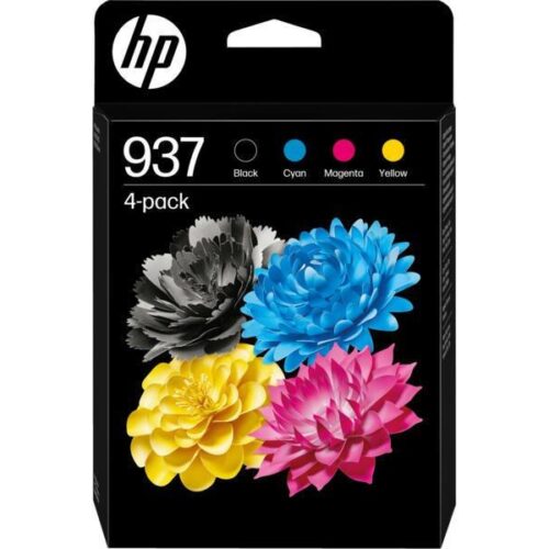 Original HP 937 Black and Colour Original Standard Capacity Ink Cartridge Multipack (6C400NE)