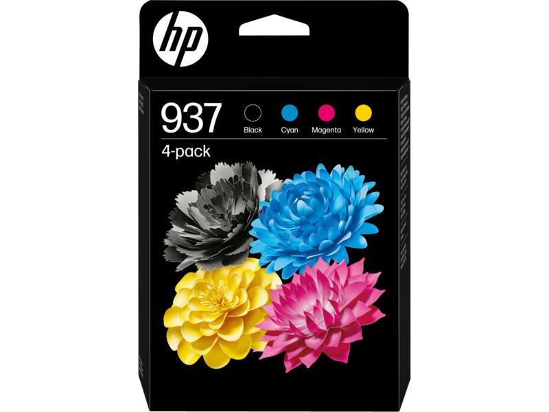 Original HP 937 Black and Colour Original Standard Capacity Ink Cartridge Multipack (6C400NE)