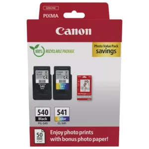 Original Canon PG-540/CL-541 Original Multipack Ink Cartridges & Photo Paper (5225B013)