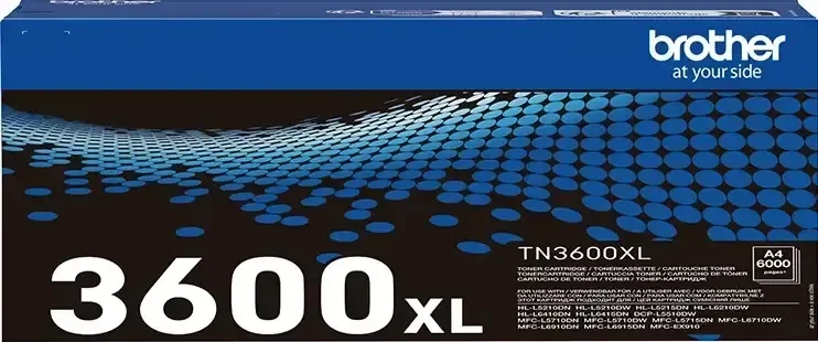 Original Brother TN3600XL High Capacity Black Toner Cartridge - 6000 pages