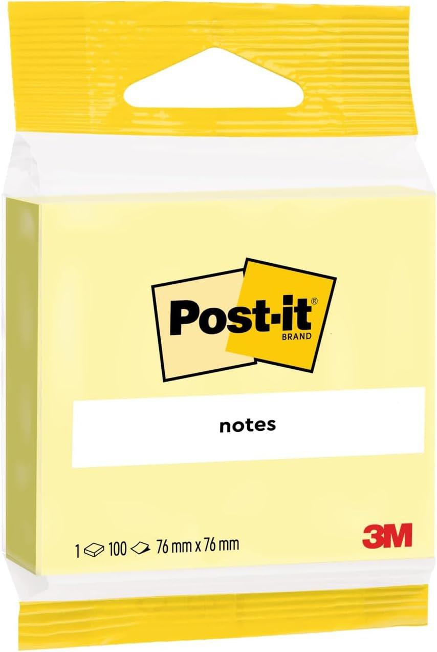 Post-it® Notes Canary Yellow 76 mm x 76 mm 100 Sheets/Pad 1 Pad/Pack 100% PEFC SGSCH-PEFC-COC-110078