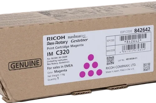 Original Ricoh 842642 IMC320 Magenta Toner 10K pages