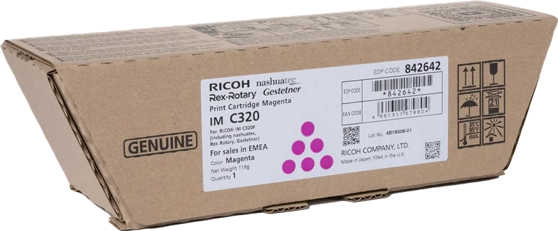 Original Ricoh 842642 IMC320 Magenta Toner 10K pages