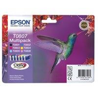 Original Epson C13T08074011 (T0807) Ink Cartridge Multi Pack 220 Pages 6 x 7 4ml
