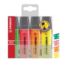 Stabilo BOSS Original Assorted Wallet - Pack of 4