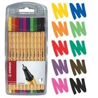 Stabilo Point 88 Fineliner Assorted Wallet - Pack of 10