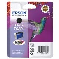 Original Epson C13T08014011 (T0801) Ink Cartridge Black 330 Pages 7.4ml