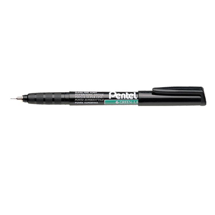 Pentel NMF50 Permanent Marker Superfine Tip Black Pack of 12