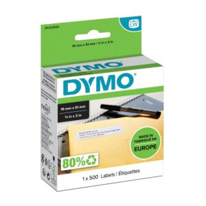 Original Dymo 11355 (S0722550) DirectLabel-etikettes 19mm x51mm for Dymo 400 Duo/60mm