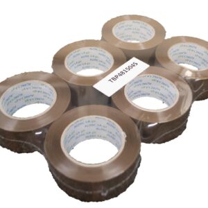 Pk 6 Buff BOPP Tape 48mm 150m 45mu TBP4815045