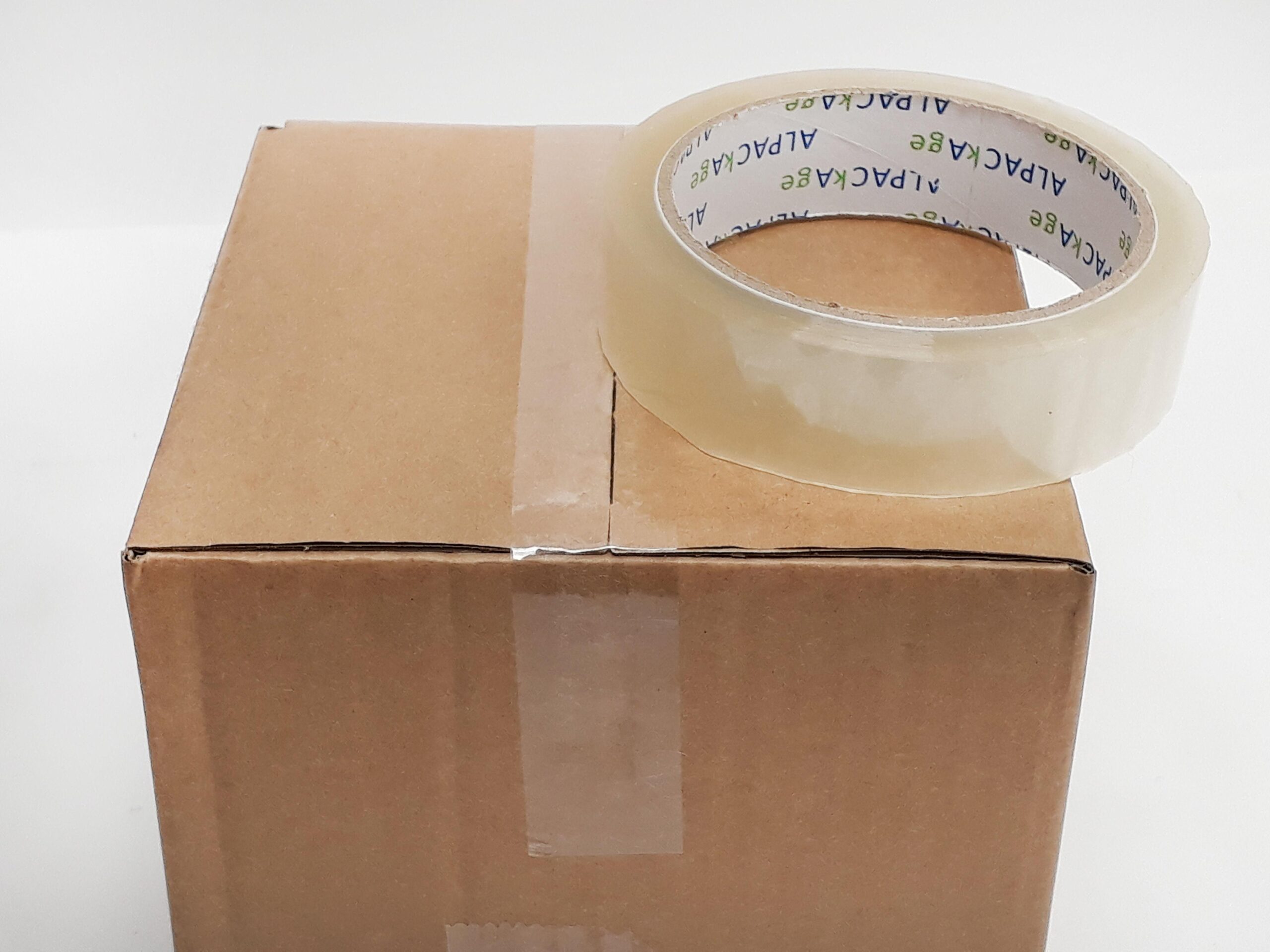 BOX of 144 Rolls Clear BOPP Stationery Tape 25mm 66m 35mu TCB256635 - 24 Packs of 6 Per Box