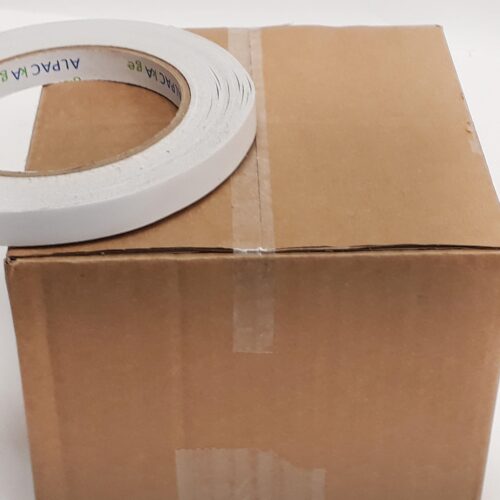 BOX of 240 Rolls Double sided Tape 15mm 5m 80mu TDB150580 - 24 Packs of 10 Per Box