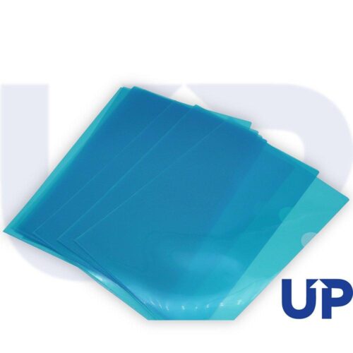 UP A4 Polypropylene Cut Flush Folder Pack of 100 - Blue