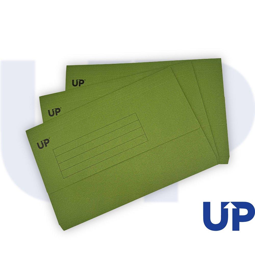 UP Half Flap Document Wallet Pack of 50 - Green