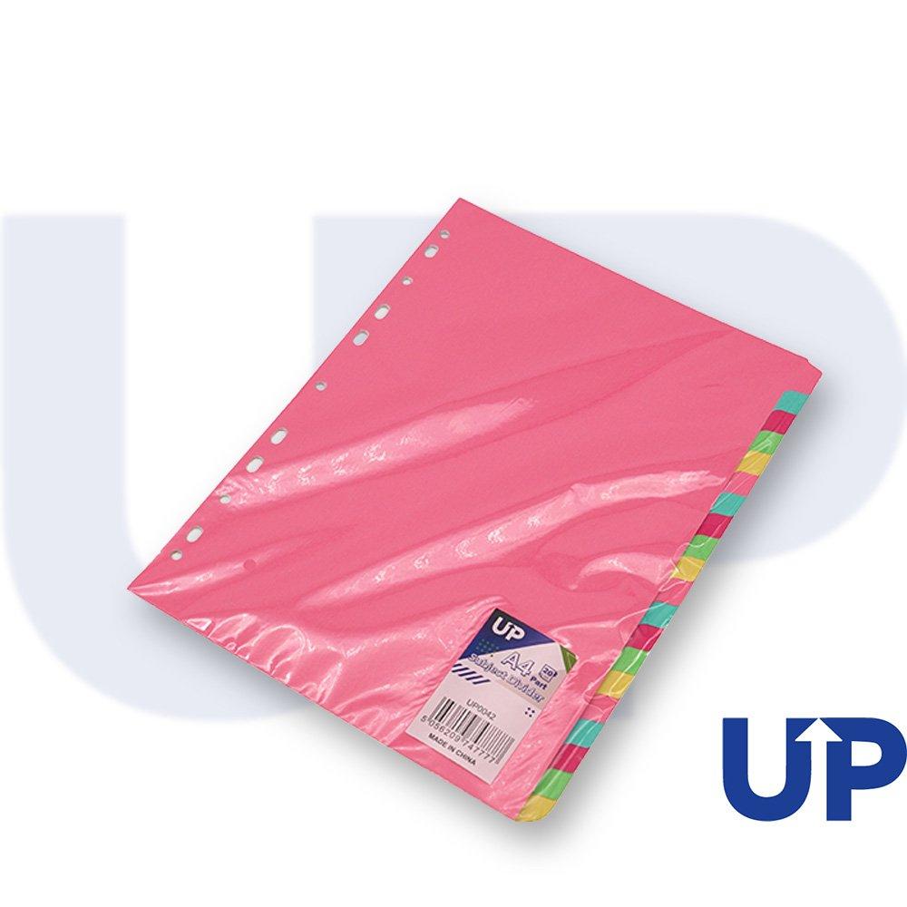 UP Subject Divider A4 20 Part Pastel