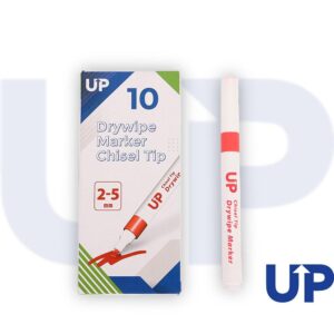 UP Drywipe Chisel Tip Marker Red (10)