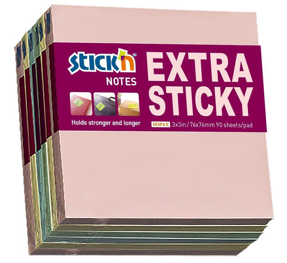 UP Repositionable Notes 76x76mm Pastel Assorted (6)