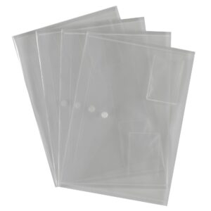 UP A4 Plus Transparent Popper Wallets (5)