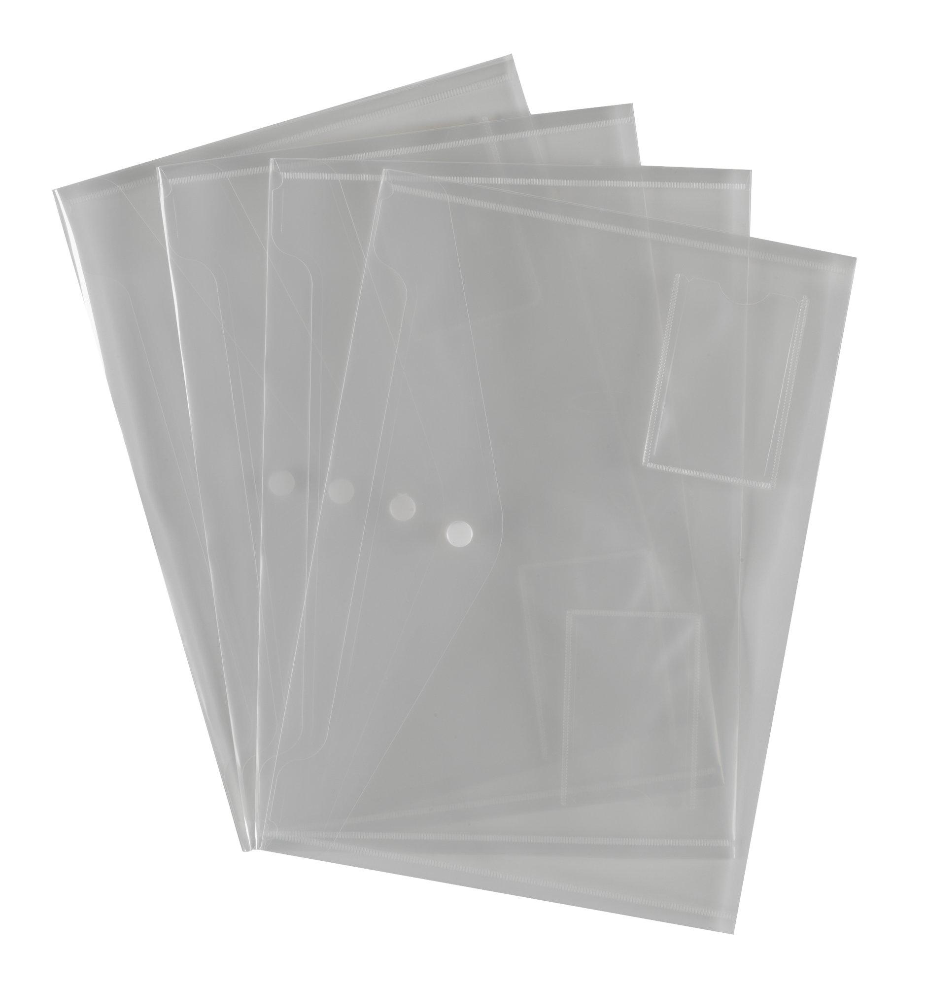 UP A4 Plus Transparent Popper Wallets (5)