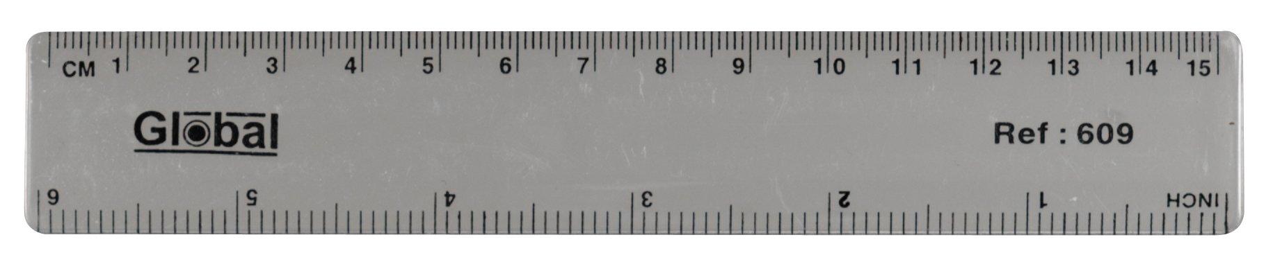 UP 150mm Clear Plastic Ruler Single (1)
