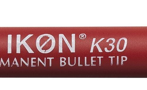 UP Permanent Marker Bullet Tip Red (10)