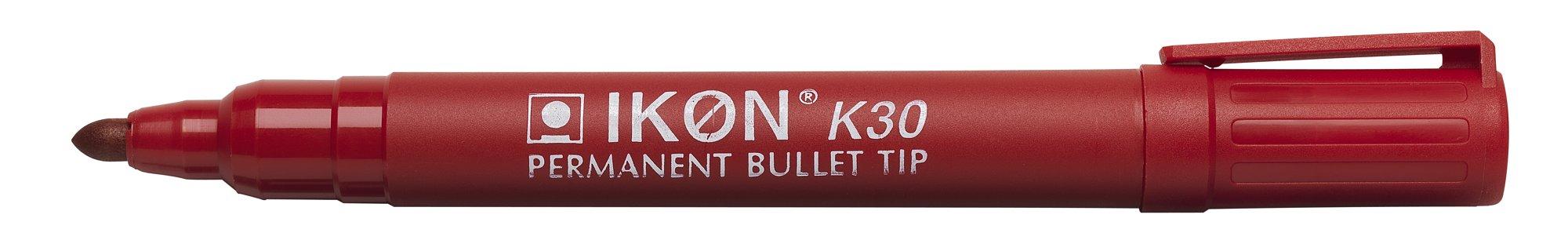 UP Permanent Marker Bullet Tip Red (10)