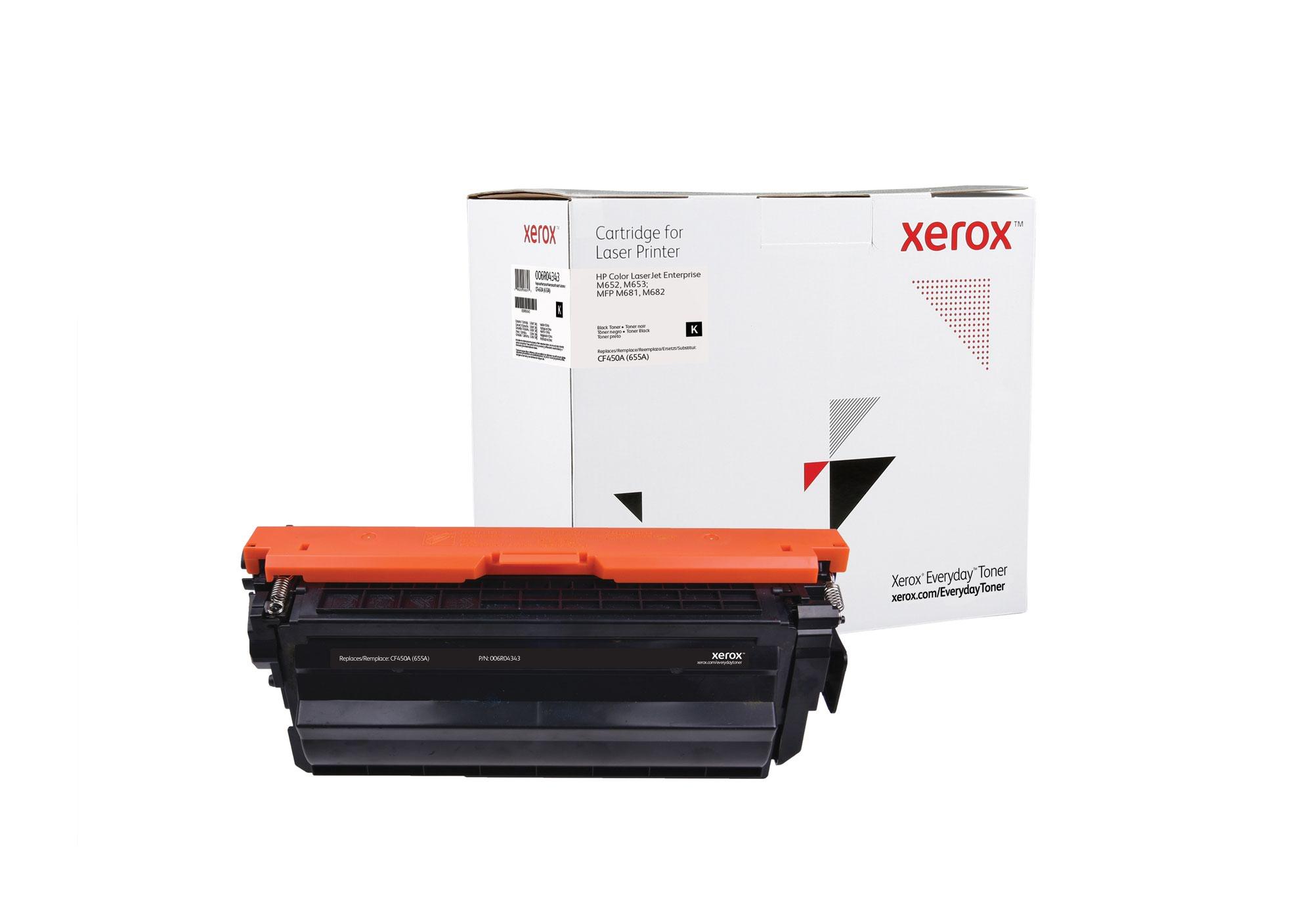 Xerox Everyday Reman For HP CF450A 655A Black Laser Toner 006R04343