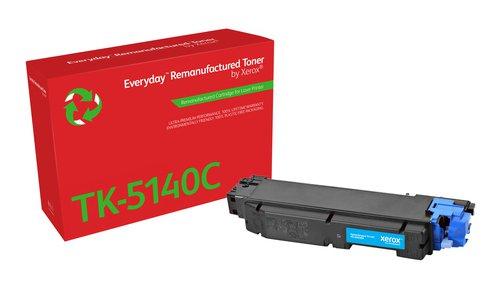 Xerox Everyday Reman For Kyocera TK5140C Cyan Laser Toner 006R04800